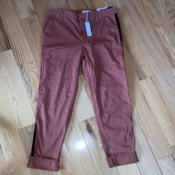 NWT Anthropologie Brand Sundry Roll Up Trouser with Trim size 30 - Picture 2 of 12